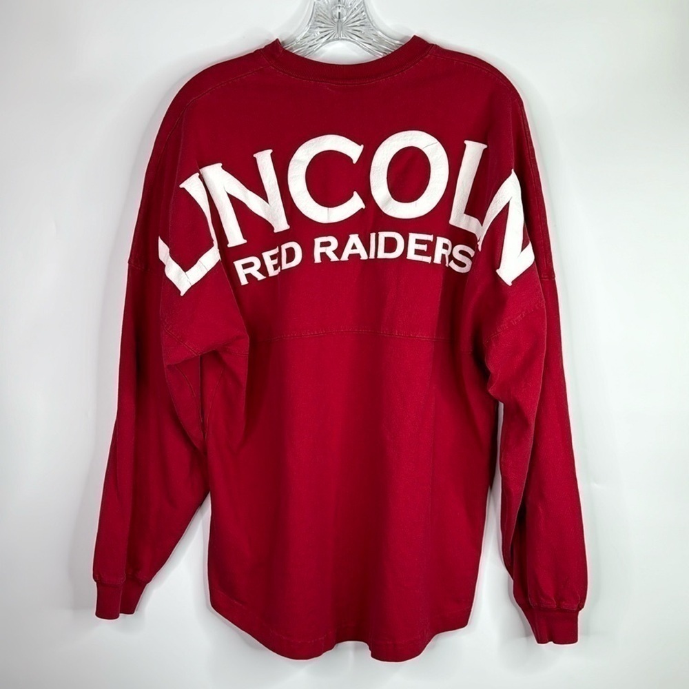 Vintage Spirit Lincoln Red Raiders Long Sleeve Shirt Size Small Oversized